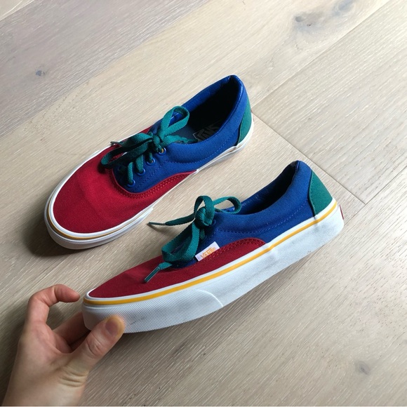 Vans Old Skool Canvas Sneakers Primary Color Block - Kids’ Size 5.5 - Picture 2 of 11